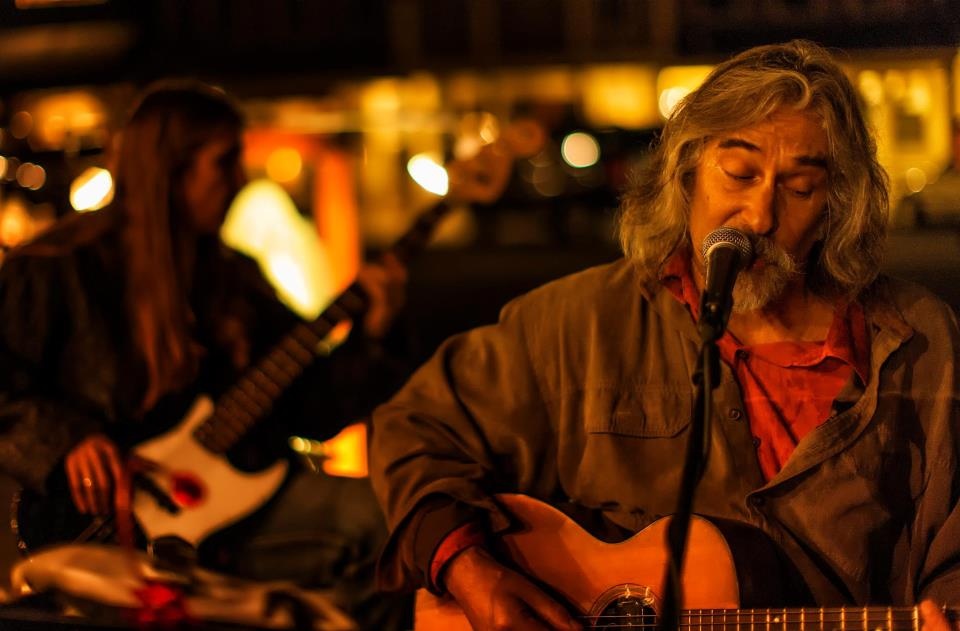 Bob Greenspan Playing Guitar