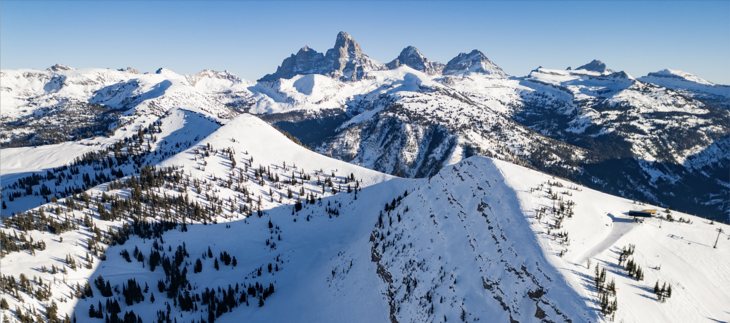 Teton Drone Winter