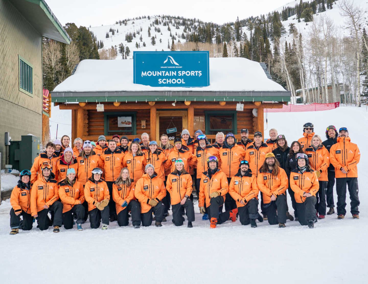 ski school group photo