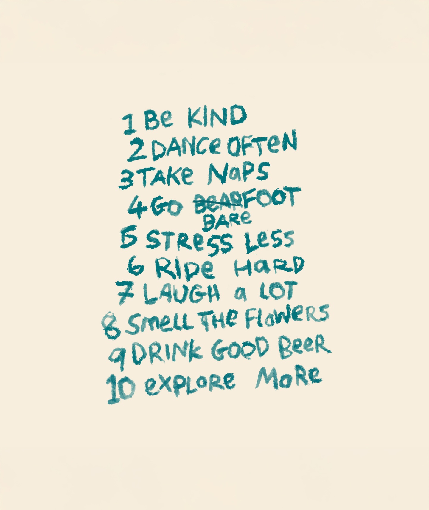 List of ten fun rules